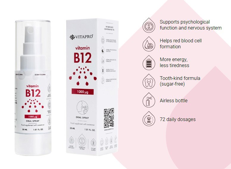 Vitamin B12 1000 g  Oral Spray oral spray product pack